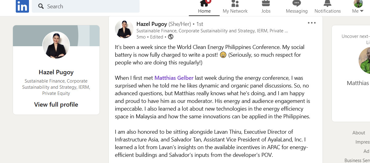 LinkedIn recommendation for Matthias Gelber