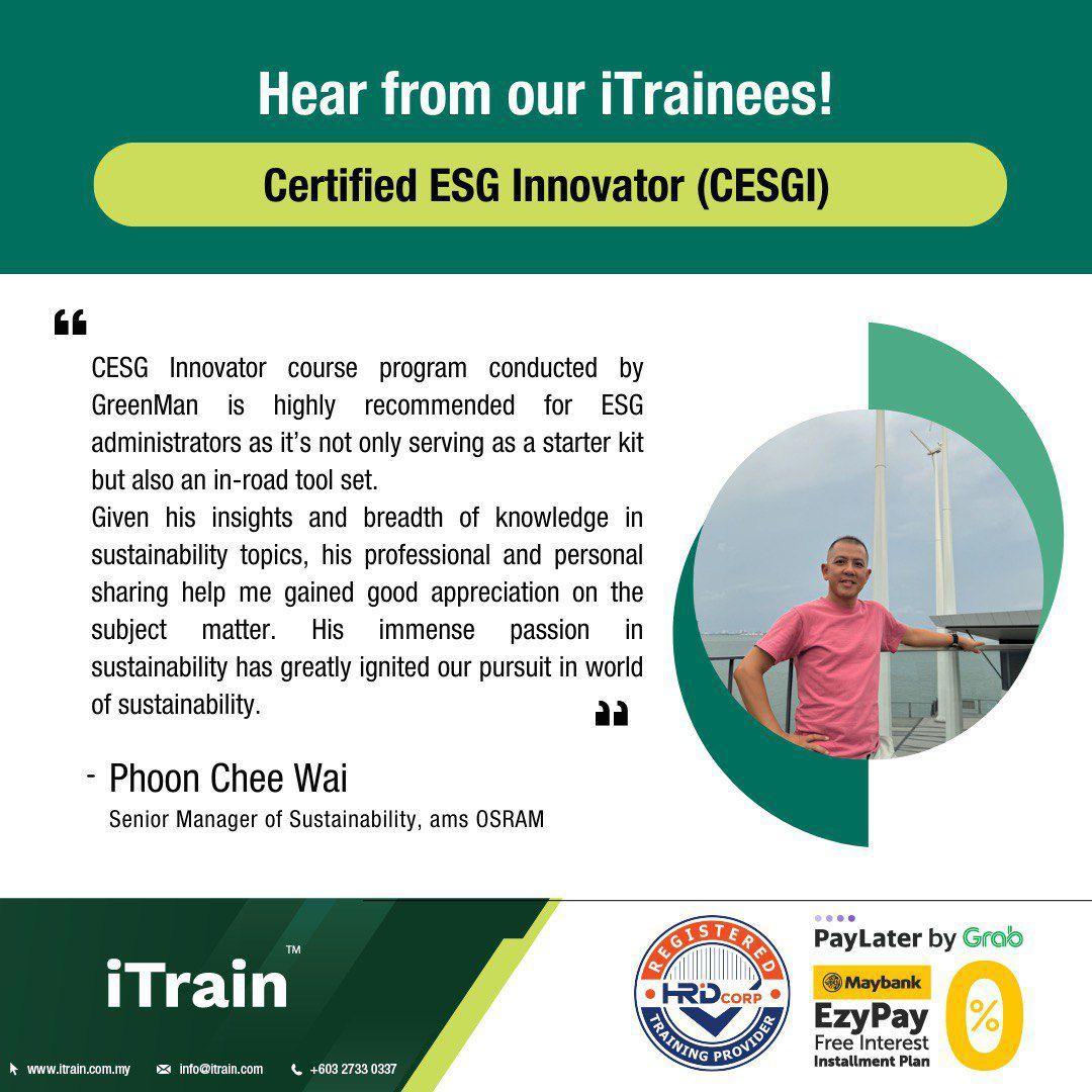 Testimonial from Phoon Chee Wai, Senior Manager of Sustainability at ams OSRAM
