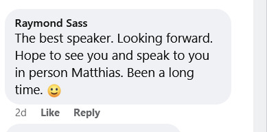 Testimonial from Raymond Sass